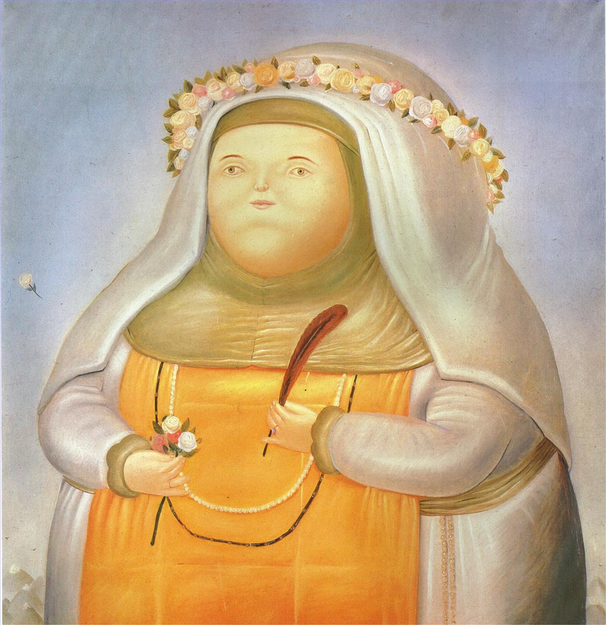 Heilige Rose von Lima Fernando Botero Ölgemälde